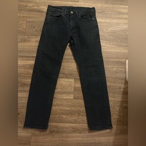 Levi’s Blank Tab 502 Taper Jeans in Black